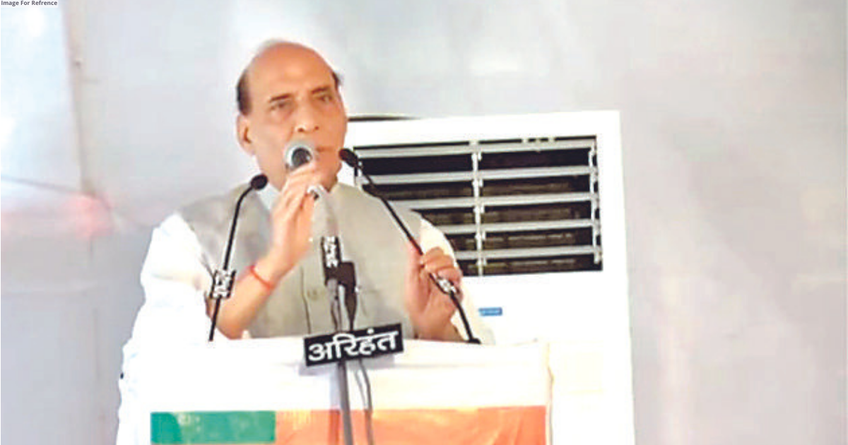 Rajnath in Jodh, takes a jibe at Oppn over UCC